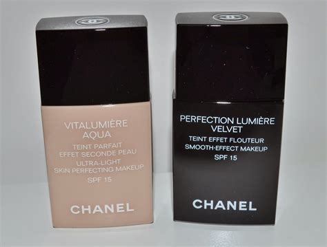 chanel vitalumiere aqua vs perfection lumiere velvet|Chanel perfection lumiere aqua.